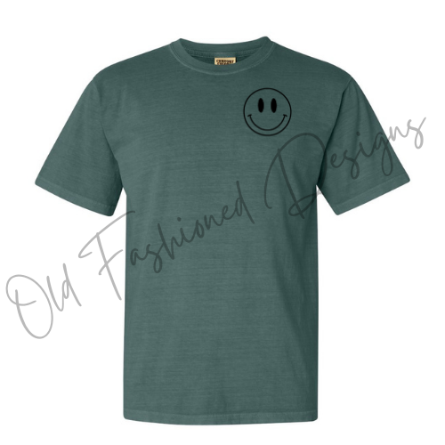 Happy Face Embroidered Shirt