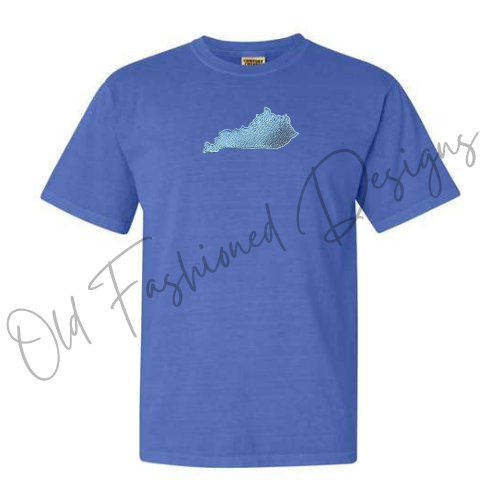 Kentucky State Embroidered Shirt