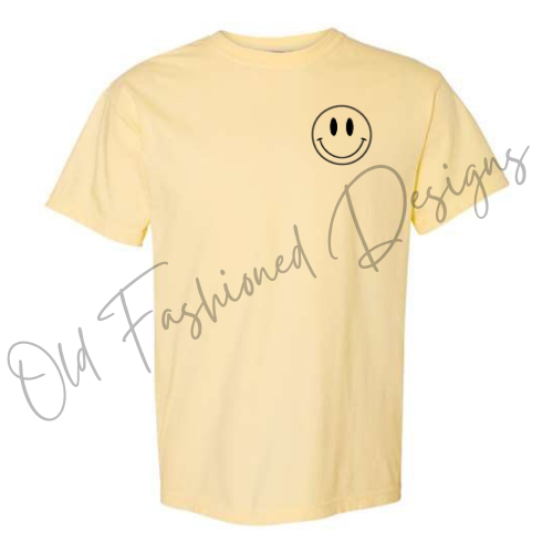Happy Face Embroidered Shirt