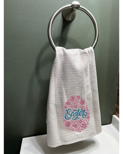 Floral Easter Egg Hand Towel