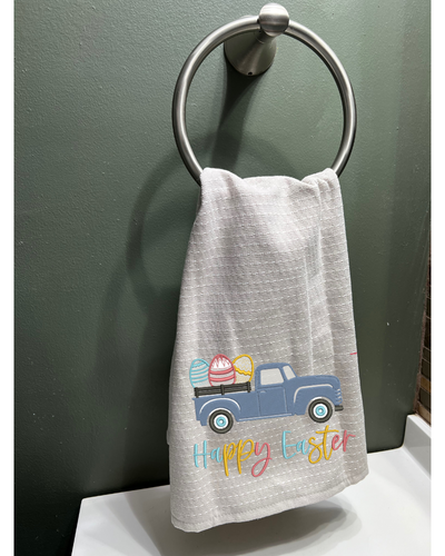 Easter Truck Hand Towel