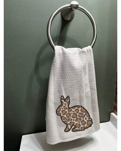 Cheetah Bunny Hand Towel