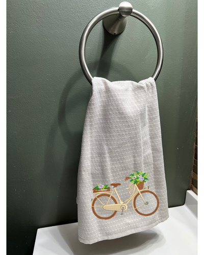 Spring Bike Hand Towel