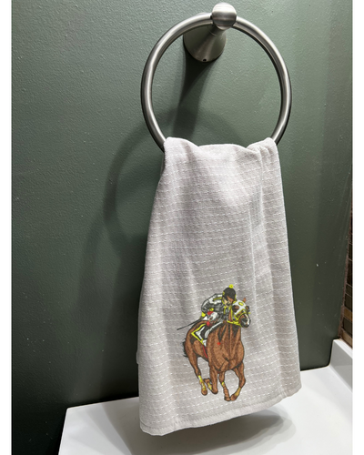 Derby Inspired Hand Towel