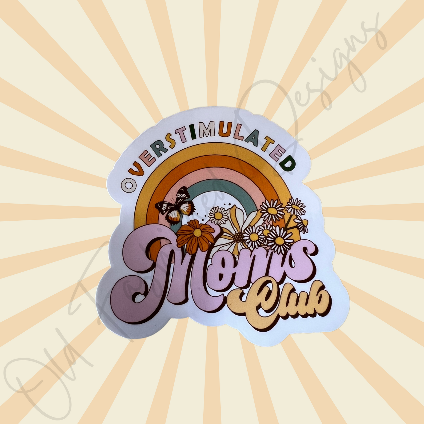 Overstimulated Moms Club Sticker