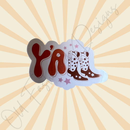 Y'all Sticker