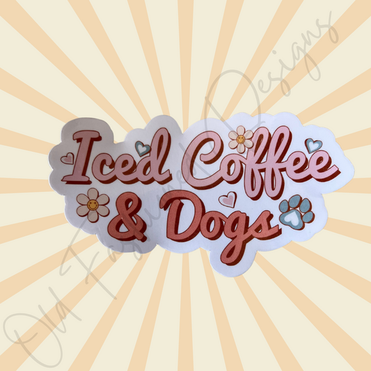 Iced Coffee & Dogs Sticker